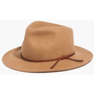 Madewell x Biltmore Leather Band Fedora Hat